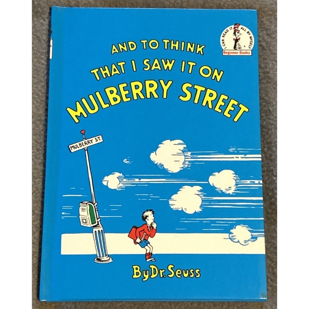 Vtg And To Think That I Saw It On Mulberry Street Renewed 1964 Dr. Seuss